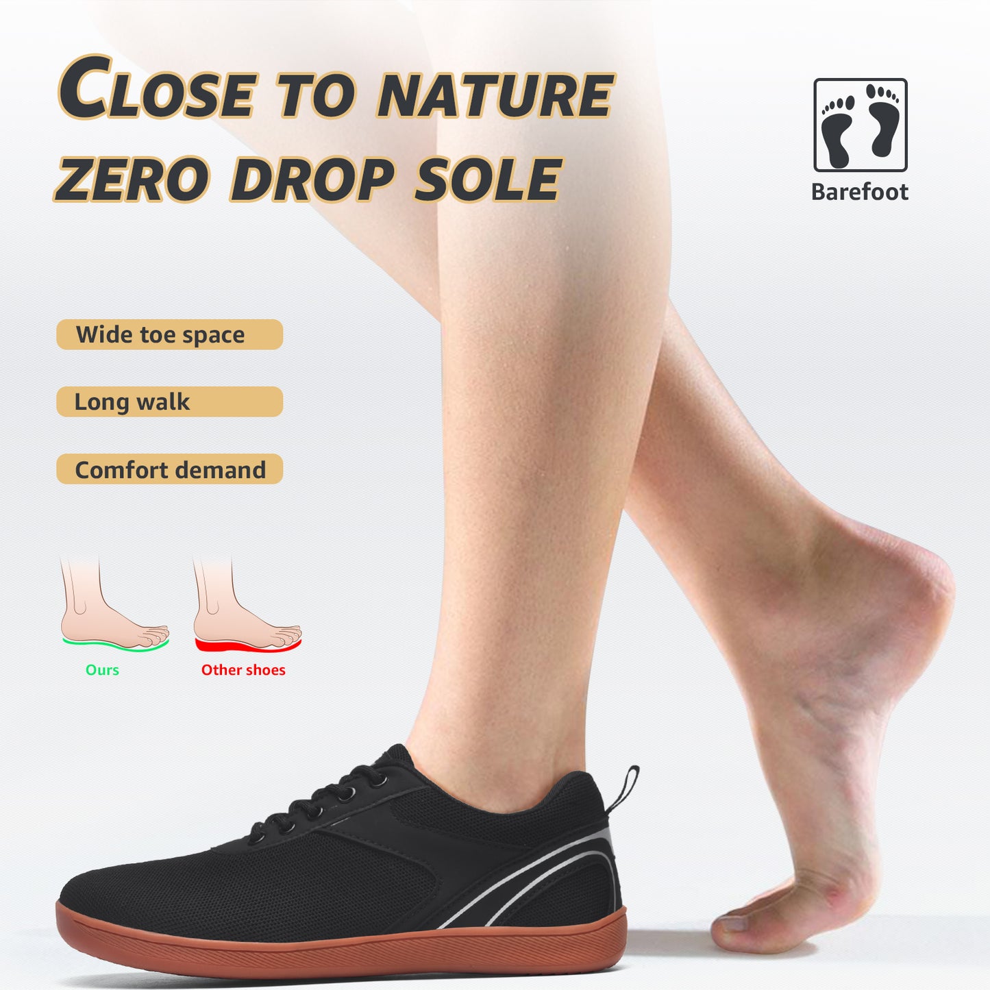 Men's Wide Barefoot Shoes [SP-1095]